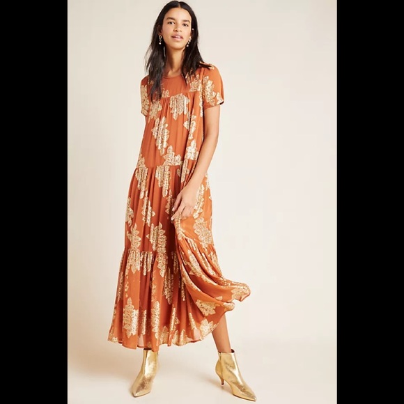 chinese dress ladies Elisha Tiered High-Low Maxi Dress